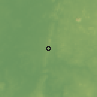 Shaded relief of the 60 km around Edor Abangork, drawn from the GMTED2010 grid