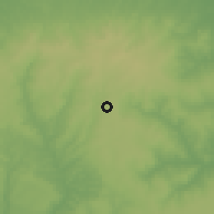 Shaded relief of the 60 km around Ekehen, drawn from the GMTED2010 grid