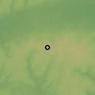 Shaded relief of the 60 km around Ekpoma, drawn from the GMTED2010 grid