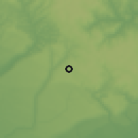 Shaded relief of the 60 km around Emuhu, drawn from the GMTED2010 grid