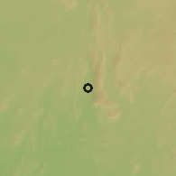 Shaded relief of the 60 km around Erin, drawn from the GMTED2010 grid