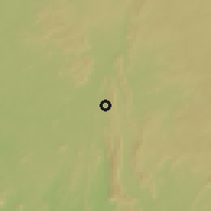 Shaded relief of the 60 km around Esa Oke, drawn from the GMTED2010 grid