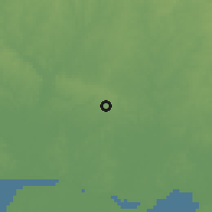Shaded relief of the 60 km around Esure, drawn from the GMTED2010 grid