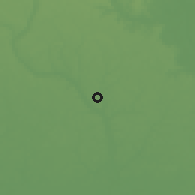 Shaded relief of the 60 km around Etinan, drawn from the GMTED2010 grid