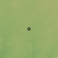 Shaded relief of the 60 km around Gbongan, drawn from the GMTED2010 grid