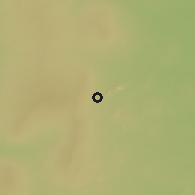 Shaded relief of the 60 km around Gombe, drawn from the GMTED2010 grid