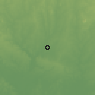 Shaded relief of the 60 km around Ago, drawn from the GMTED2010 grid