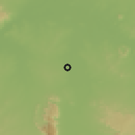 Shaded relief of the 60 km around Gurin, drawn from the GMTED2010 grid