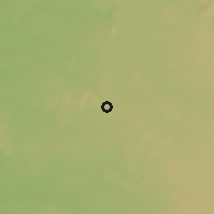 Shaded relief of the 60 km around Gwada, drawn from the GMTED2010 grid