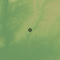 Shaded relief of the 60 km around Gwalawo, drawn from the GMTED2010 grid