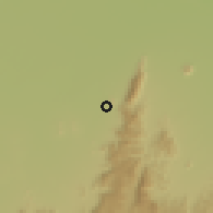Shaded relief of the 60 km around Gwoza, drawn from the GMTED2010 grid