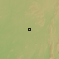 Shaded relief of the 60 km around Ibokun, drawn from the GMTED2010 grid
