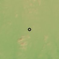 Shaded relief of the 60 km around Idanre, drawn from the GMTED2010 grid
