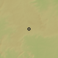 Shaded relief of the 60 km around Ifaki, drawn from the GMTED2010 grid