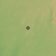 Shaded relief of the 60 km around Ifewara, drawn from the GMTED2010 grid