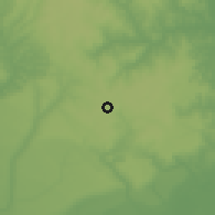 Shaded relief of the 60 km around Igbodo, drawn from the GMTED2010 grid