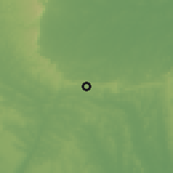Shaded relief of the 60 km around Ahaba, drawn from the GMTED2010 grid