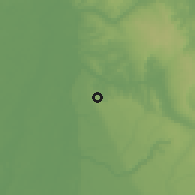 Shaded relief of the 60 km around Ihiala, drawn from the GMTED2010 grid