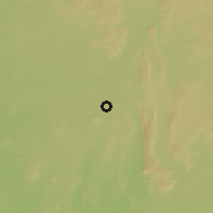 Shaded relief of the 60 km around Ijebu Jesa, drawn from the GMTED2010 grid