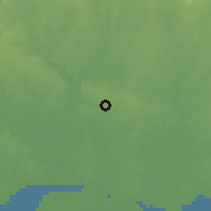 Shaded relief of the 60 km around Ijebu Ode, drawn from the GMTED2010 grid