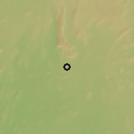 Shaded relief of the 60 km around Ikeji, drawn from the GMTED2010 grid