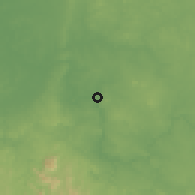 Shaded relief of the 60 km around Ikom, drawn from the GMTED2010 grid