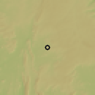 Shaded relief of the 60 km around Ikoro, drawn from the GMTED2010 grid
