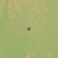 Shaded relief of the 60 km around Ilara, drawn from the GMTED2010 grid