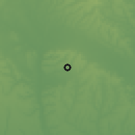 Shaded relief of the 60 km around Ilaro, drawn from the GMTED2010 grid