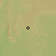 Shaded relief of the 60 km around Ilawe, drawn from the GMTED2010 grid