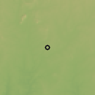 Shaded relief of the 60 km around Ile Igbo, drawn from the GMTED2010 grid