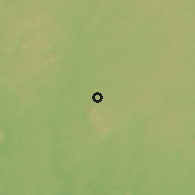 Shaded relief of the 60 km around Ilero, drawn from the GMTED2010 grid