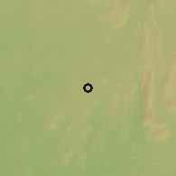 Shaded relief of the 60 km around Ilesha, drawn from the GMTED2010 grid