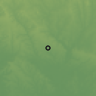 Shaded relief of the 60 km around Ilishan, drawn from the GMTED2010 grid