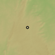 Shaded relief of the 60 km around Ilofa, drawn from the GMTED2010 grid