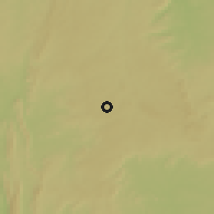 Shaded relief of the 60 km around Ilogbo, drawn from the GMTED2010 grid