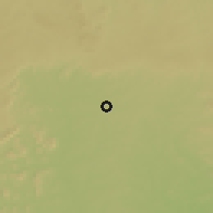 Shaded relief of the 60 km around Ilu Omoba, drawn from the GMTED2010 grid