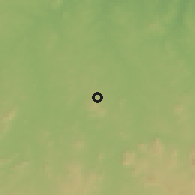 Shaded relief of the 60 km around Isanlu, drawn from the GMTED2010 grid