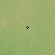 Shaded relief of the 60 km around Iseyin, drawn from the GMTED2010 grid