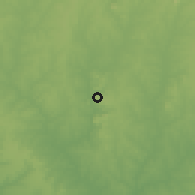 Shaded relief of the 60 km around Aiyete, drawn from the GMTED2010 grid