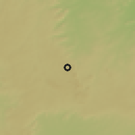 Shaded relief of the 60 km around Ishan, drawn from the GMTED2010 grid