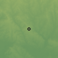 Shaded relief of the 60 km around Ishara, drawn from the GMTED2010 grid