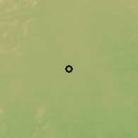 Shaded relief of the 60 km around Isho, drawn from the GMTED2010 grid