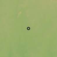 Shaded relief of the 60 km around Iwo, drawn from the GMTED2010 grid