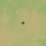 Shaded relief of the 60 km around Aiyetoro, drawn from the GMTED2010 grid