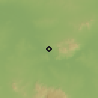 Shaded relief of the 60 km around Jabura, drawn from the GMTED2010 grid
