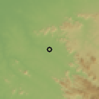 Shaded relief of the 60 km around Jalingo, drawn from the GMTED2010 grid
