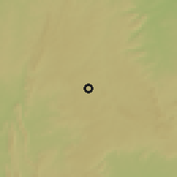 Shaded relief of the 60 km around Aiyetoro, drawn from the GMTED2010 grid
