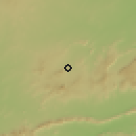 Shaded relief of the 60 km around Kaltungo, drawn from the GMTED2010 grid