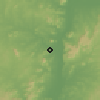 Shaded relief of the 60 km around Ajaokuta, drawn from the GMTED2010 grid